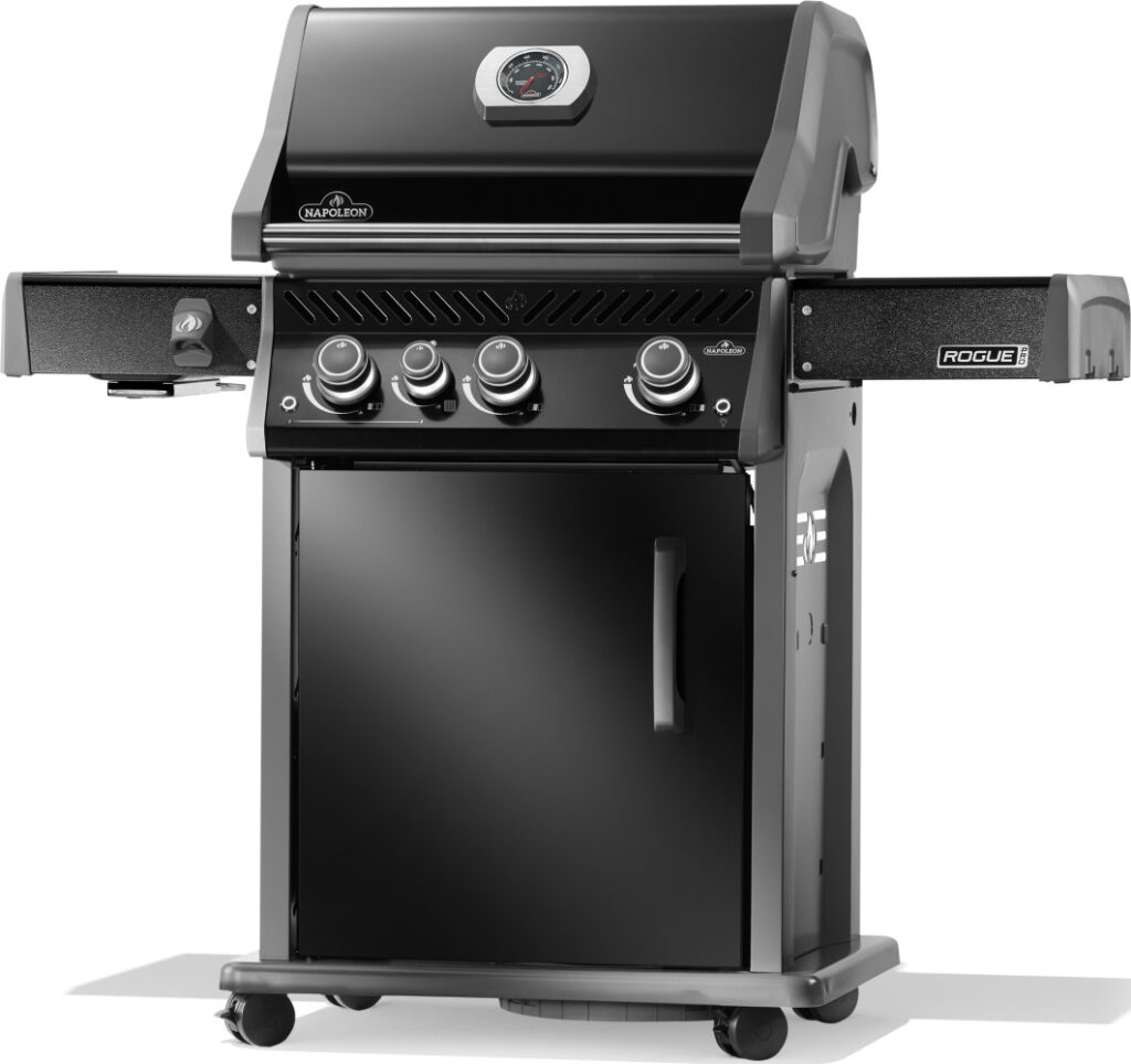 Grill gazowy Napoleon Rogue PRO 425 SIB z palnikiem bocznym na podczerwień, Czarny - obrazek 4