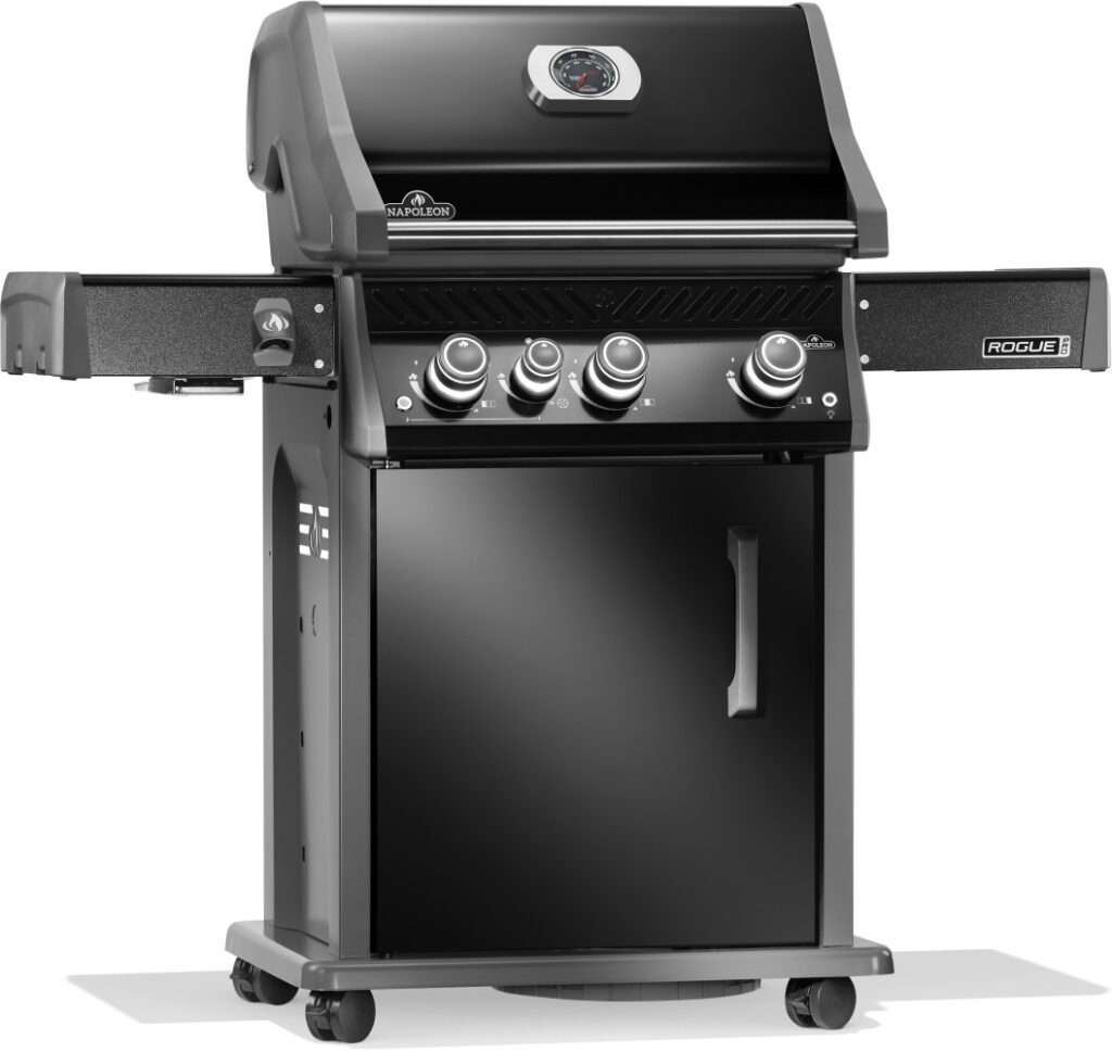 Grill gazowy Napoleon Rogue PRO 425 SIB z palnikiem bocznym na podczerwień, Czarny - obrazek 3