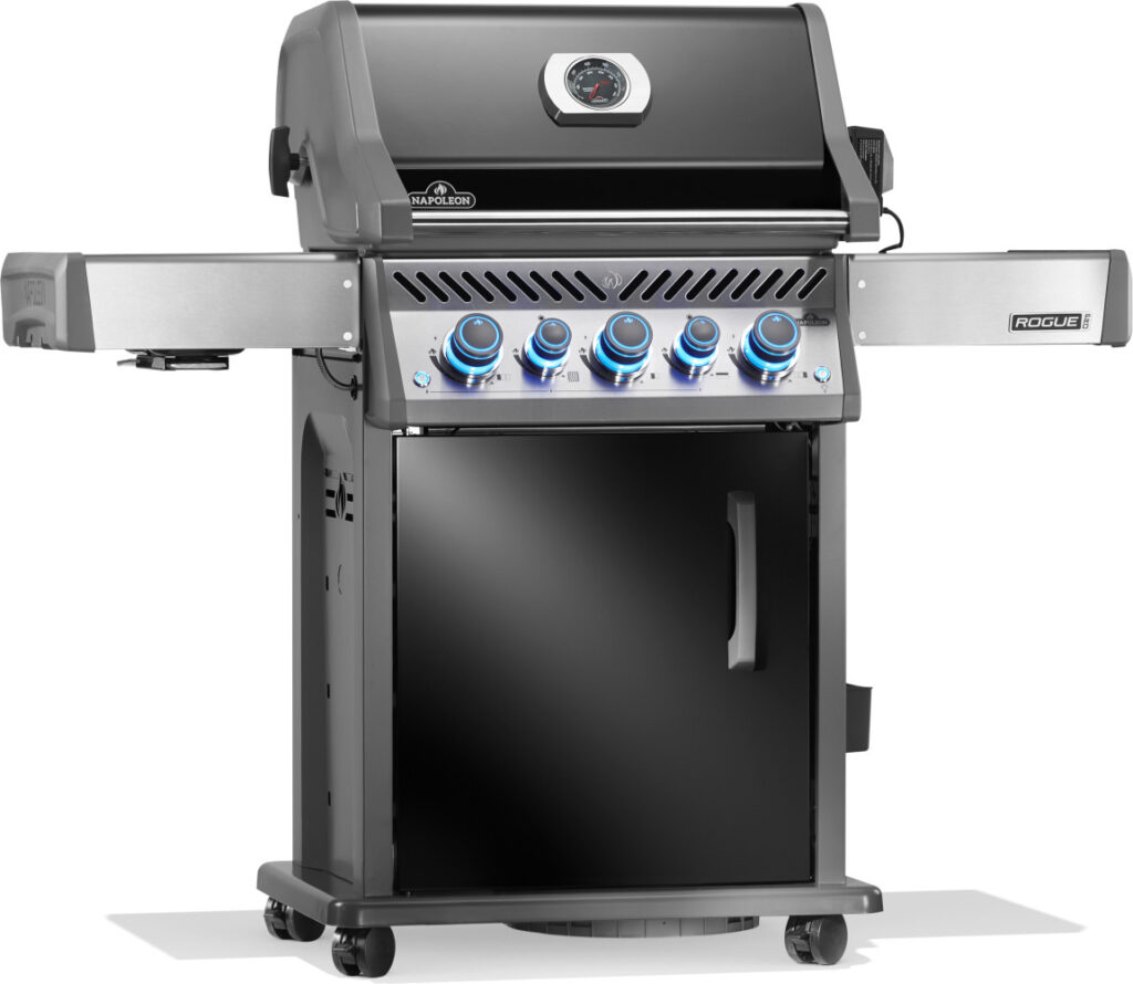 Grill gazowy Napoleon Rogue PRO-S 425 RSIB z palnikami bocznymi i tylnymi na podczerwień, Czarny - obrazek 4