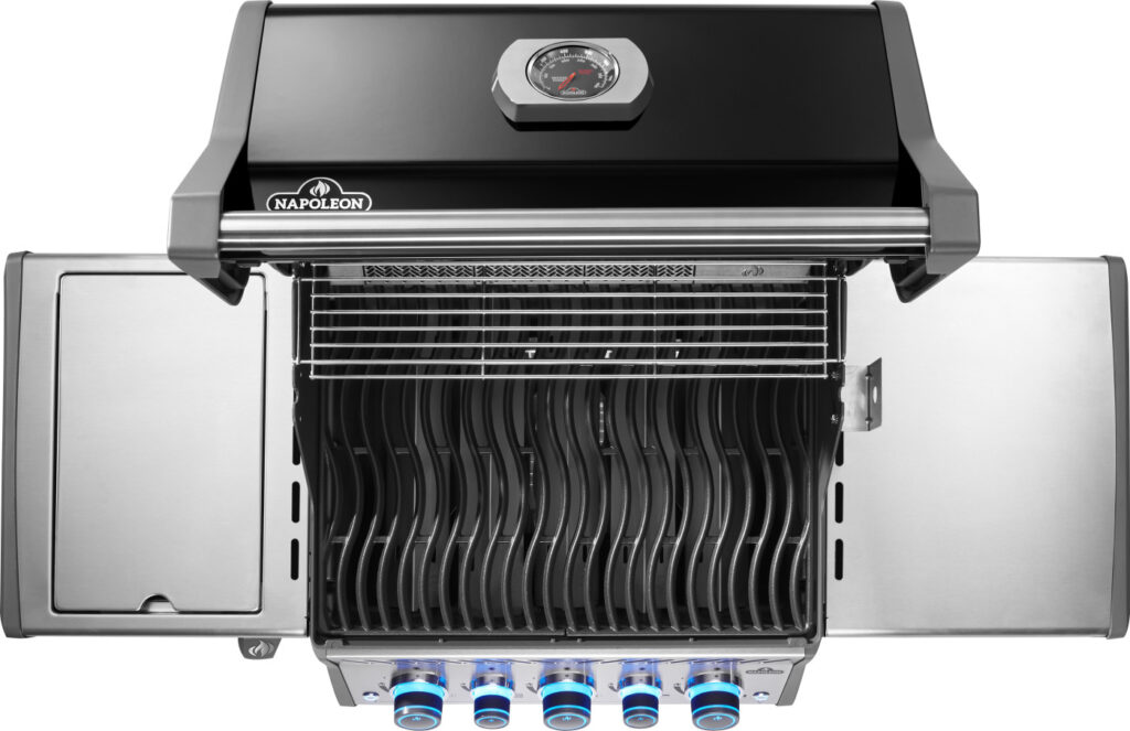 Grill gazowy Napoleon Rogue PRO-S 425 RSIB z palnikami bocznymi i tylnymi na podczerwień, Czarny - obrazek 8